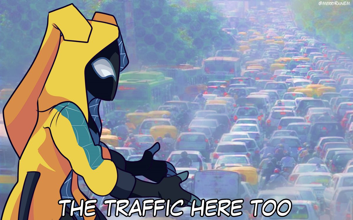 Y Bienvenidos a la ciudad de México!🕸️🕷️💛

Tenemos mucho trafico a las 6 :v 

#Spiderbunny #spidermerry #spiderhood
#SpiderVerse  #SpiderMan2099  #spidergwen  #SpiderVerso  #spidersona #SpiderVerseID #SpiderMan  #SpiderManAcrossTheSpiderVerse