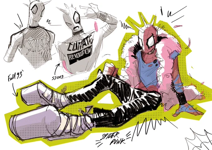 spider punk X vivienne westwood  #hobiebrown #AcrossTheSpiderVerse