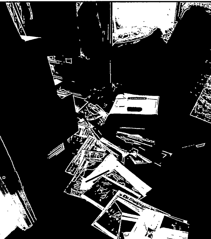 kaitlancollins's tweet photo. In December 2021, Trump aide Walt Nauta (who was indicted alongside him yesterday) found documents with Five Eyes intelligence markings spilled on the floor of the storage room. This is a depiction of the photo he sent to another employee. https://t.co/qNcFm2Xtd3