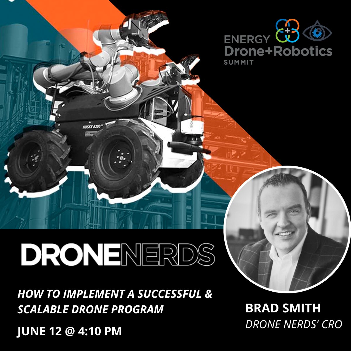 Reminder for all the Houston, TX Drone Nerds! Our CRO Brad Smith will be sharing his knowledge on the successful implementation of Drone Program at #EDRS this weekend, June 12th at 4:10PM!

Get your tickets while you still can with code 'EDRSVIP14' 
hubs.li/Q01S-DSF0