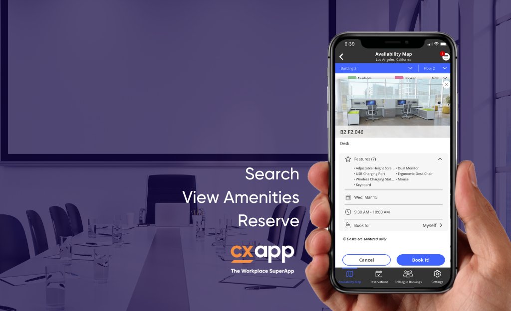 TheCXApp's tweet image. We&apos;re proud to share that @CXApp, #TheWorkplaceSuperApp, has been featured in @Work Design Magazine&apos;s product roundup of leading #MeetingRoomReservation technology 👏  
See why our #RoomBookingSystem is best-in-class: hubs.la/Q01S8zgJ0 

 #SmartWorkplace #HybridWork