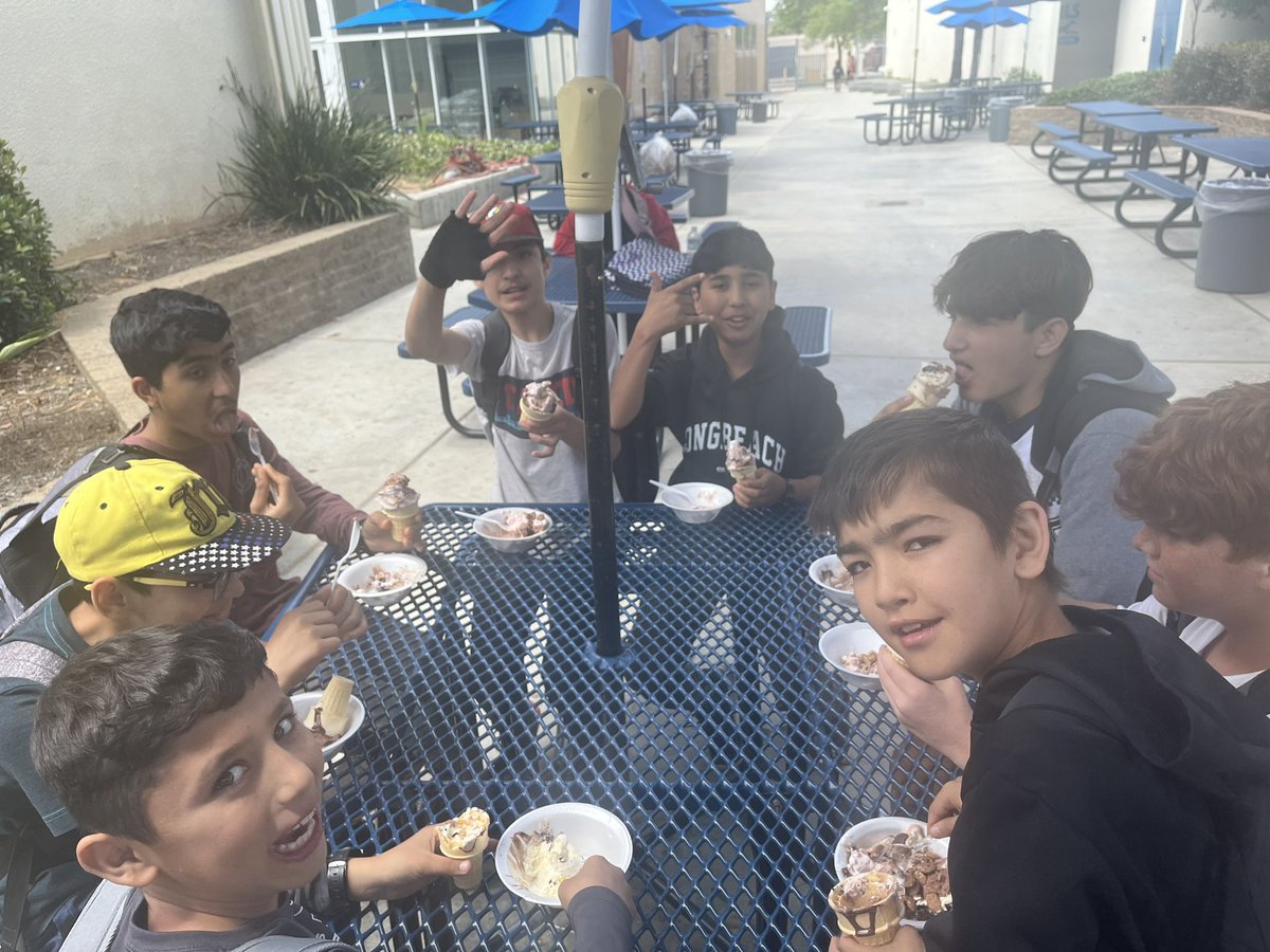Ice cream social for our newcomer class. <a href="/CajonValleyUSD/">CajonValleyUSD</a> <a href="/MontgomeryCVUSD/">Montgomery MS</a>