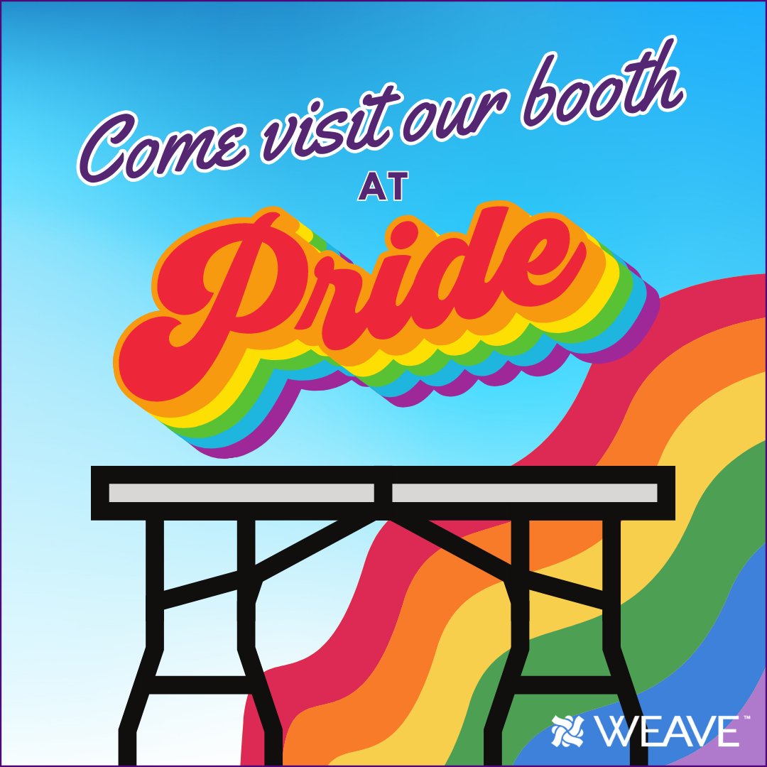 Sac Pride Festival is happening June 10th-11th. Come see @weaveinc booth on Capital Mall both Saturday and Sunday from 11:30am.-6:30pm. The Pride March will take place at 11am on Sunday. Happy PRIDE!