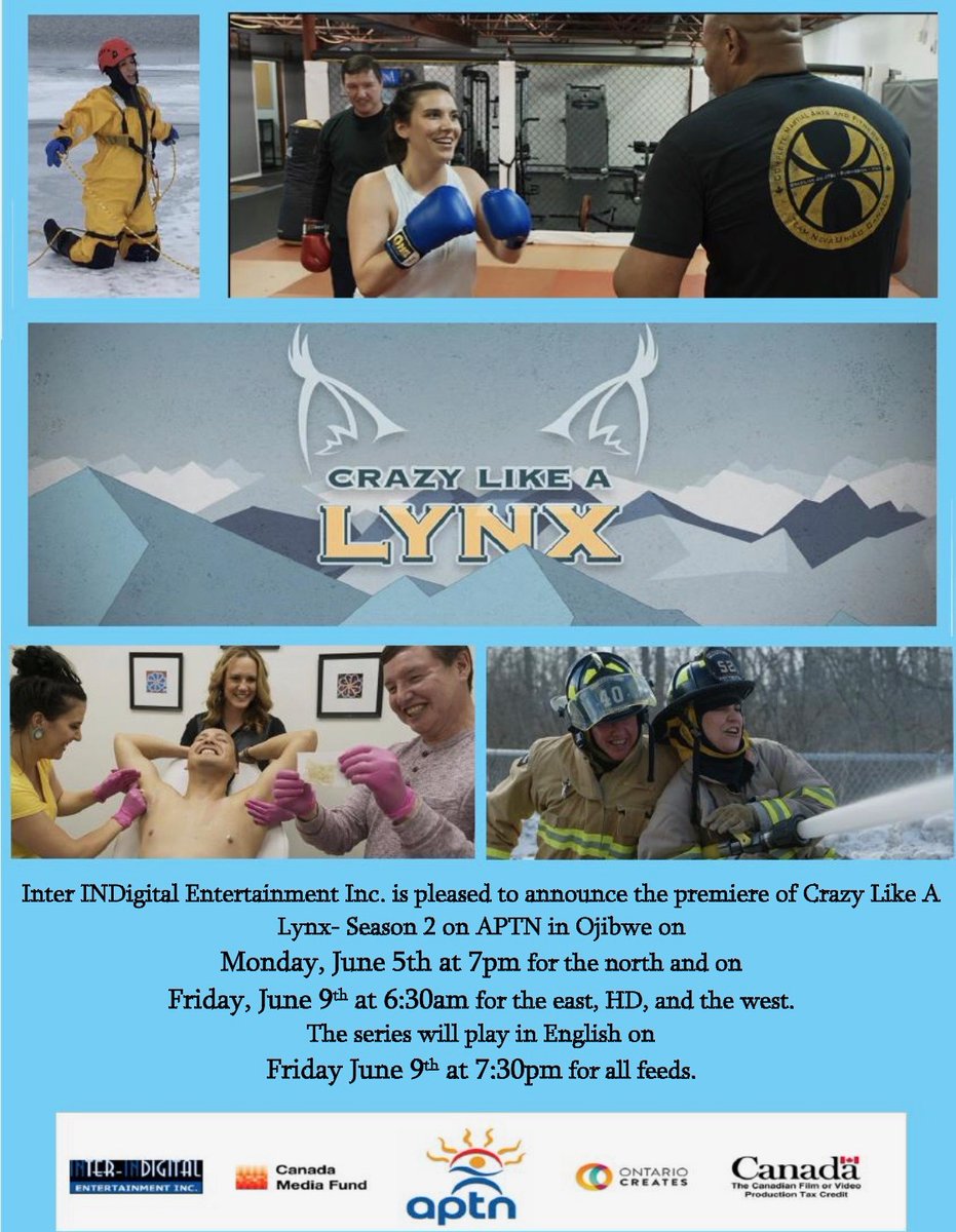 Crazy Like a Lynx Season 2 is premiering on APTN at 7:30pm in English! The first episode takes a look at Enoch First Nation's Equestrian Team in Edmonton, Alberta:).