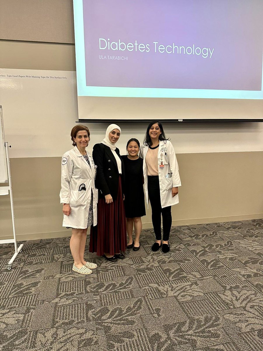 ACMCEndocrinol1's tweet photo. Today was the first Grand Round presentation by Dr. Tarabichi. She talked about history and the advances in Diabetes Technology. 
#diabetestechonology
#CGM https://t.co/Ti2SjRh1vo