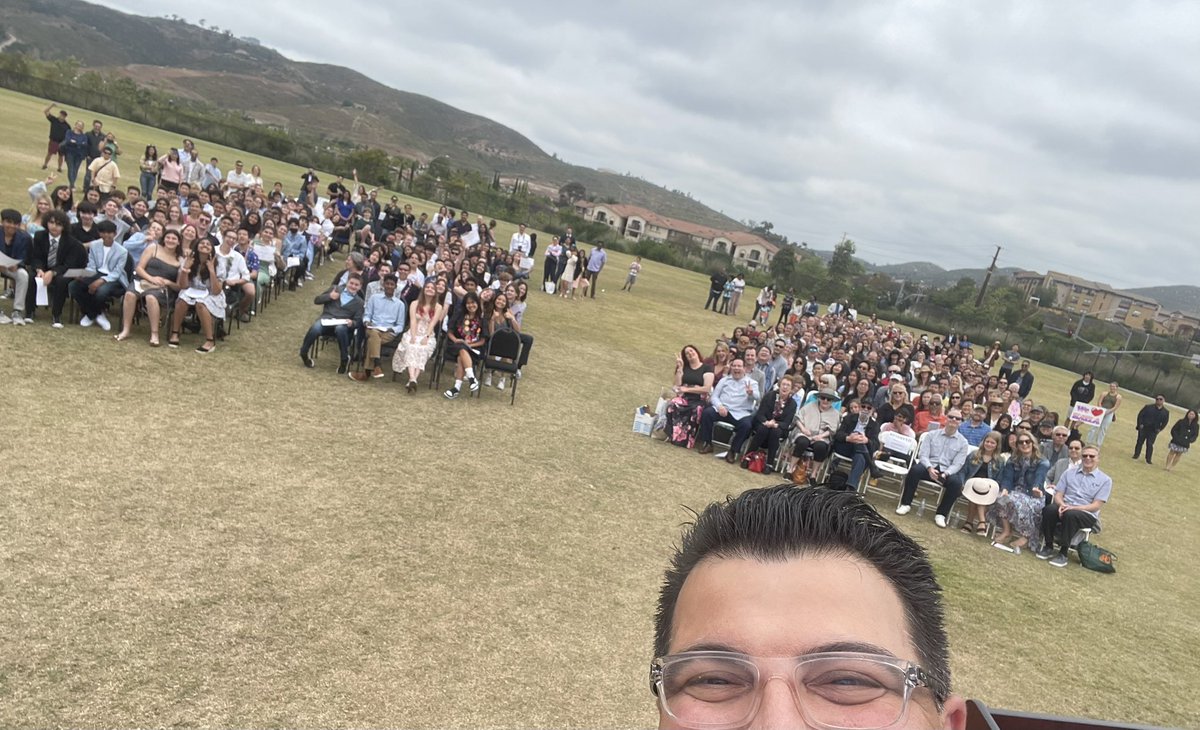 Not the best at taking selfies so this will do. Congratulations to the promoting class <a href="/Design39Campus/">Design39Campus</a> of 2023. It is an honor to serve as your Design Facilitator. 

And just like that, my first year as a principal is over. What a long strange trip it's been. Looking forward!