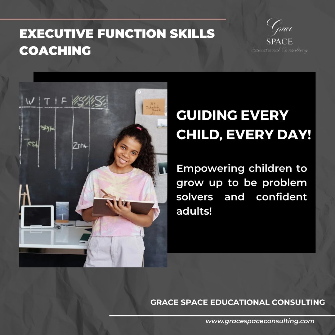 Boost motivation, responsibility, and social skills with academic coaching. Enhance academic achievement for neurodiverse children through strong teacher relationships. Learn more at gracespaceconsulting.com. 📚👩‍🏫 #academiccoaching #neurodiversity #motivation #socialskills