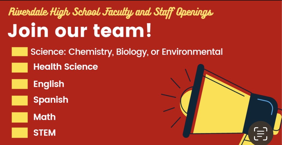 RiverdaleHighTN's tweet image. Join our team! 
Contact Principal Tamera Blair at BlairT@rcschools.net if you are interested in becoming a Warrior! @tljblair