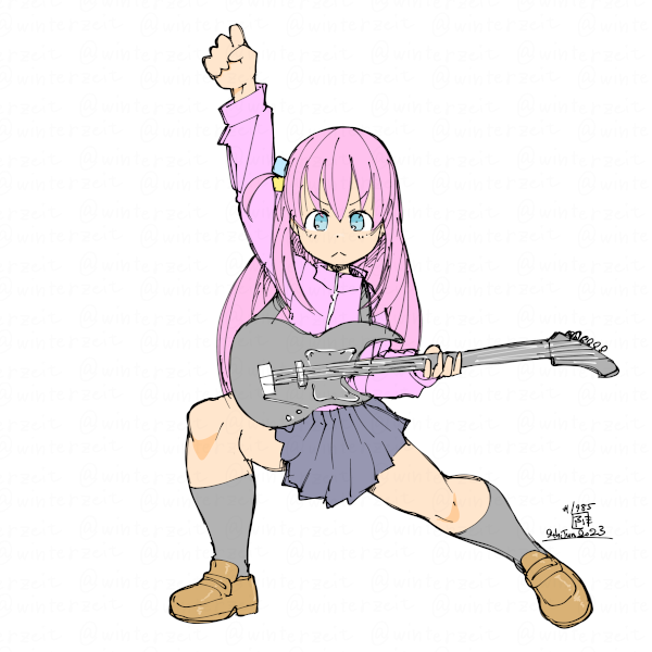 後藤ひとり 「2023-06-09 #一日一絵」|ふゆ(ドとレとミとキュとゴとヱの音が出ない)のイラスト