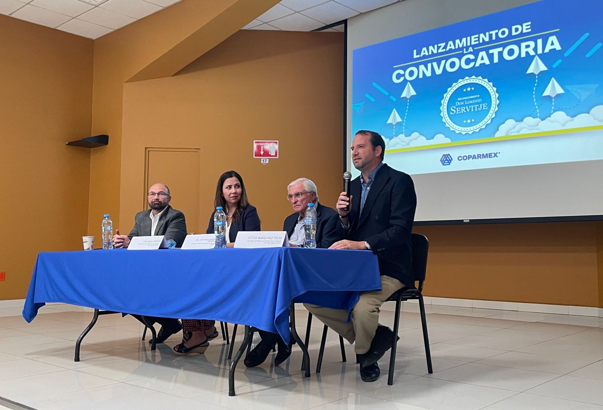 🔵🙋‍♀️🙋‍♂️Hoy junto a @confe_usem lanzamos la convocatoria de la 11ª edición del Reconocimiento Don Lorenzo Servitje al Empresario Joven con Liderazgo y Responsabilidad Social. <a href="/reconocimient12/">@reconocimientodonlorenzoservitje</a>. 🏆
