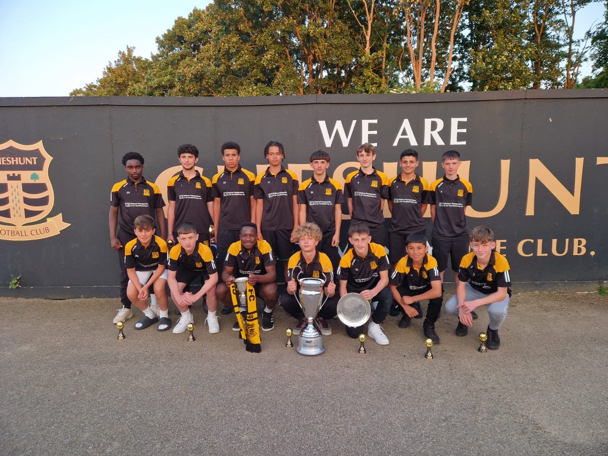 ⁦<a href="/EJALeague/">EasternJnrAlliance</a>⁩ league winners u14s ⁦<a href="/HertfordshireFA/">Hertfordshire FA</a>⁩ u14s county cup winners ⁦<a href="/cheshuntfcscore/">Cheshunt FC</a>⁩ u14s double winners #allabouttheboys - outstanding group of boys