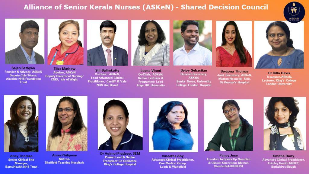 Blessed to work with such incredible and inspiring   Keralite Senior Nurse Leaders in the UK. The Shared Decision Council is at the heart of <a href="/ASKenAlliance/">Alliance of Senior Kerala Nurses- ASKeN</a> op. A dream come true to fruition our Launch event <a href="/HouseofCommons/">UK House of Commons</a> Met in person for the first time but never felt so. #SDC
