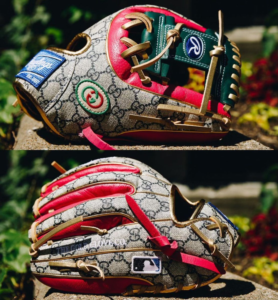 BigLeagueDigest's tweet photo. Rawlings &amp; Gucci teamed up to make this custom glove for Francisco Lindor.

Do you like it? https://t.co/A8Njh0tcTb