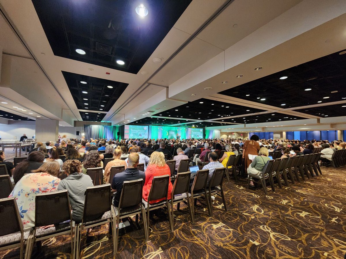 lauralise84's tweet photo. We had a packed house for the opening plenary at the Teaching Professor Conference. Nearly 900 educators registered. It’s going to be a great conference! #tpc23 https://t.co/gcYSsDkvod