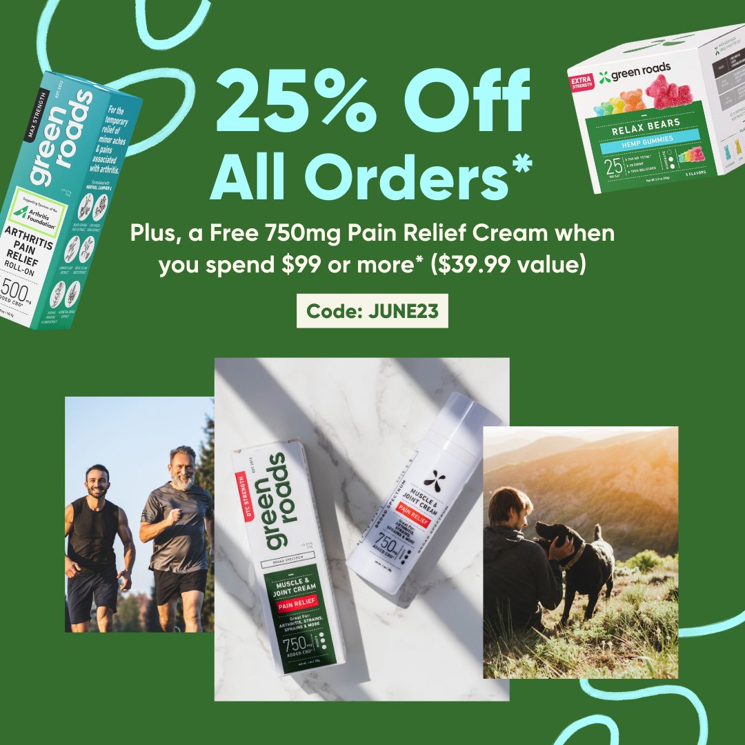 Celebrate #MensHealthMonth by putting your best health forward! 🌿

Shop: greenroads.com