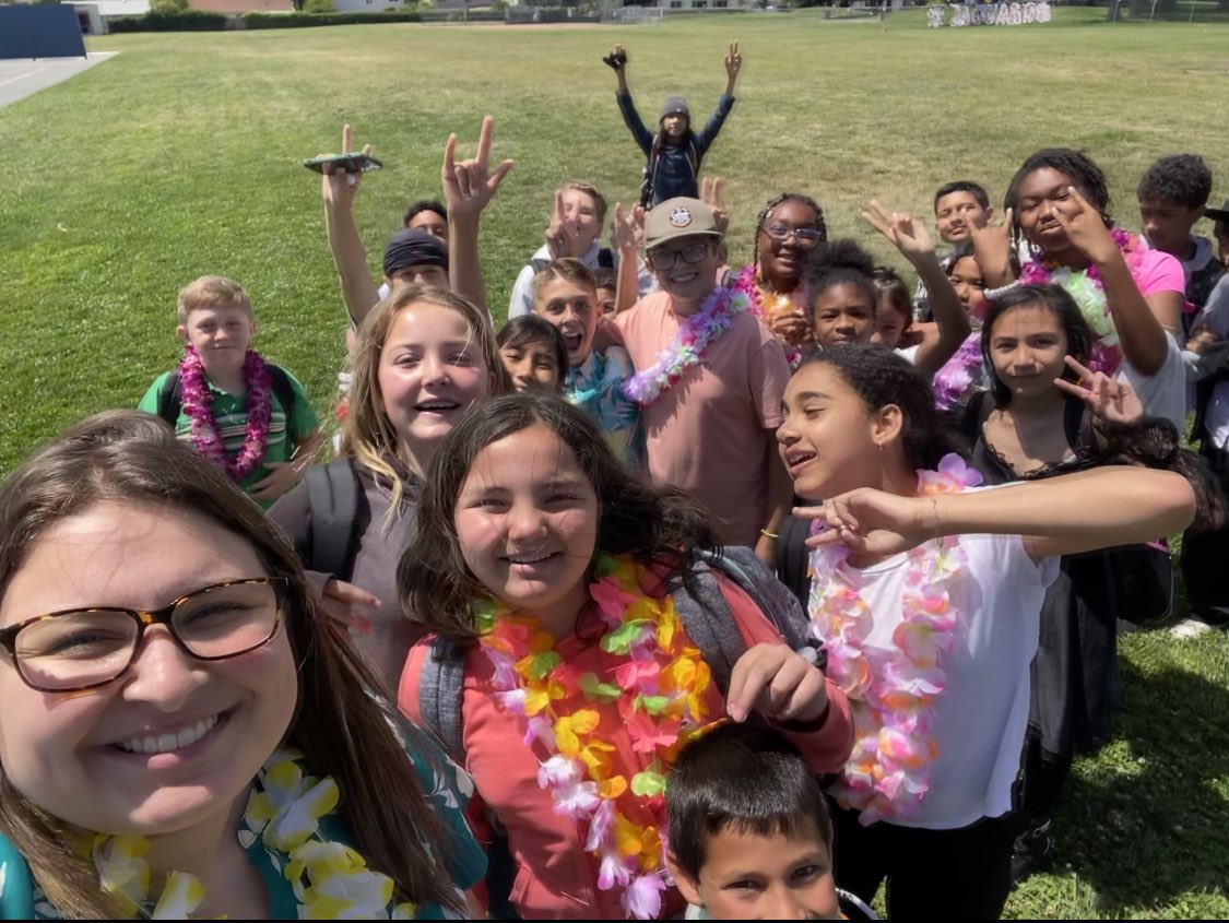 What a fun day celebrating these 5th graders! They are off to middle school! ☀️🕶️ @kijonesjags