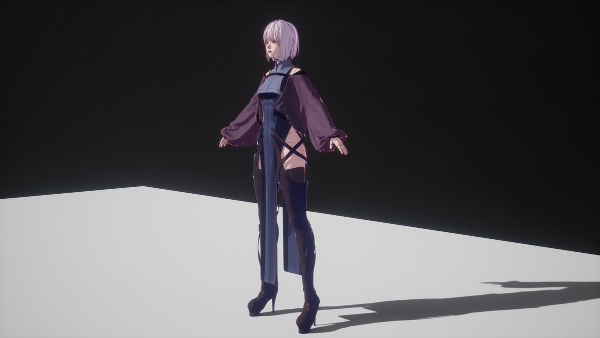 新しい動画を制作中です。今までキャラのモデリングが大体終わりました。
#UE5 #UnrealEngine5 #CLO3D #Maya #3DCG #SubstancePainter #人形