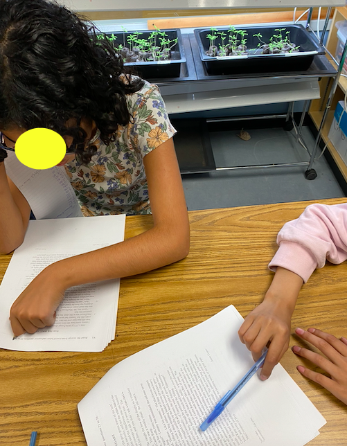BPSHawks6's tweet photo. Students playing as a team to read selections before debating & defending different positions to determine the best solution from the four given choices. #BPSHawks6 #BPSHawksLearn #WeAreCBE https://t.co/VezP4zI7OQ