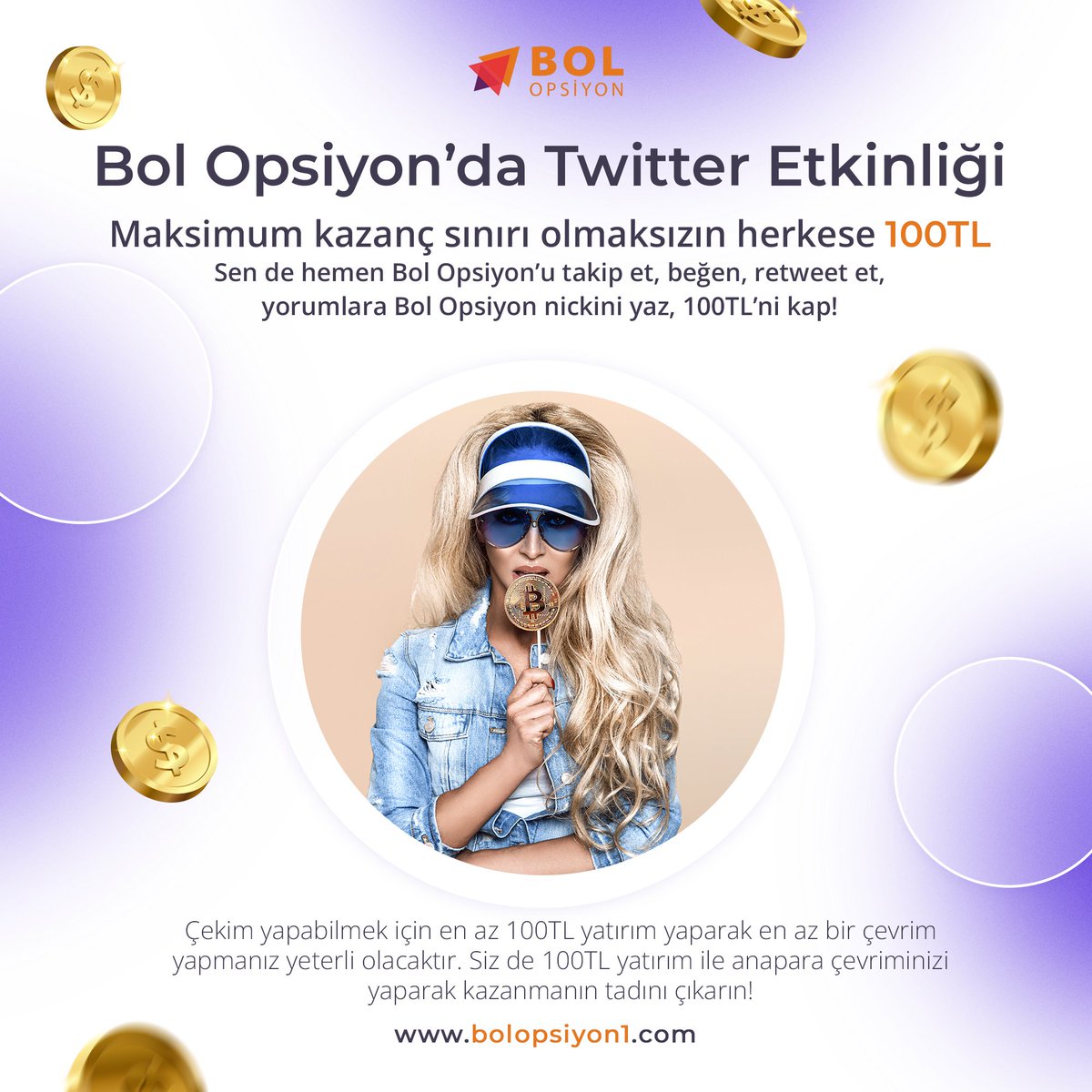 bolopsiyon's tweet photo. Bolopsiyon da 100 tl nakit hediyeni hemen kap :

Bolopsiyonu takip et , gönderiyi beğen ve retweet yoruma kullanıcı adını yaz 100 tl hediyeni kap !!!

Bolopsiyon telegram hesabı  https://t.co/h3bfvaOKHa https://t.co/Fd6EtKBbdm