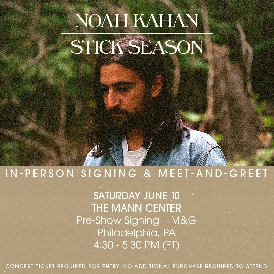 Noah Kahan on X: we've got vinyl on the stick season tour so you