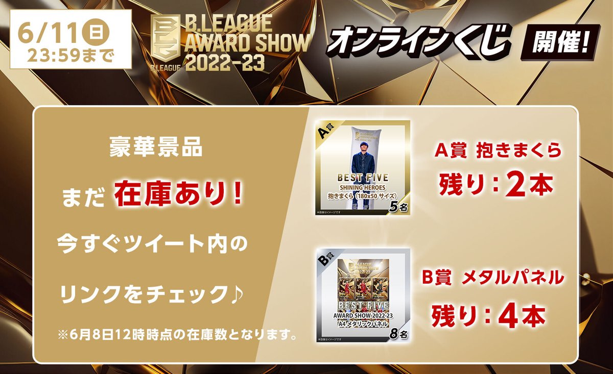 Bリーグアワードくじ パネル アクスタ
