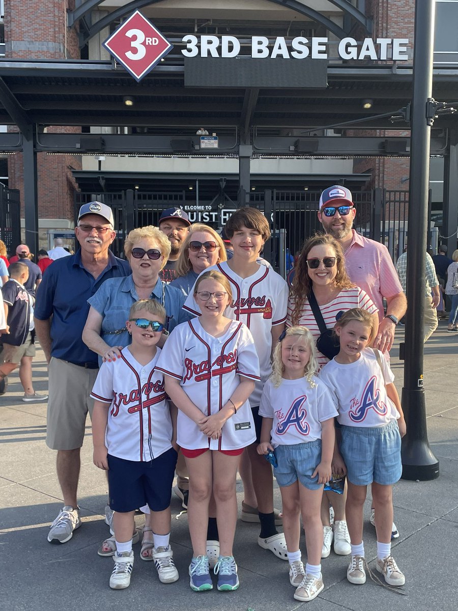 Beautiful evening at Truist Park! #fortheA
