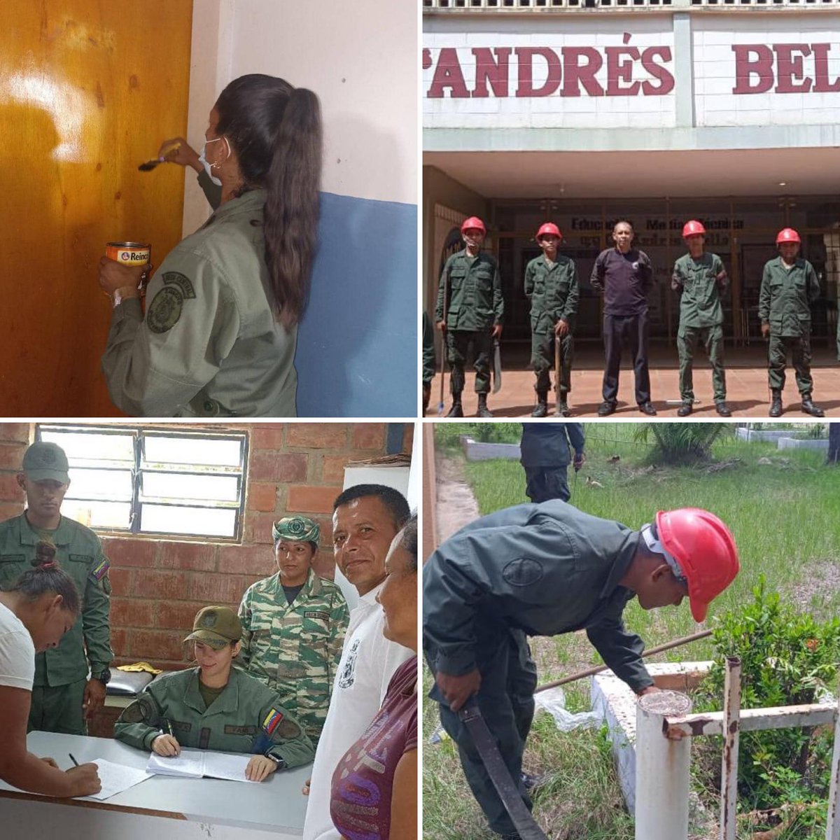 Las #Bricomiles acometen juntos: Pueblo, #FANB y Gobierno, el abordaje a los centros asistenciales y de salud, como movimiento social solidario en pro del futuro de la Patria y de la ciudadanía, siempre en perfecta armonía ! 

#IntegrarEsVencer