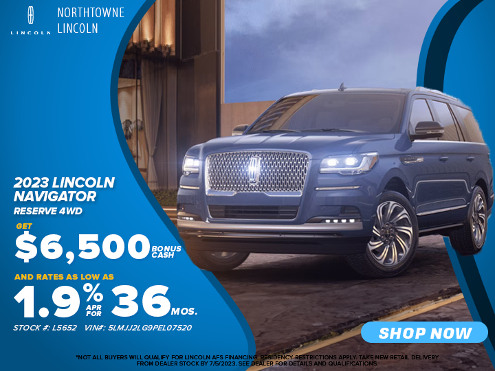 🚀💰 Experience luxury and savings at Northtowne Lincoln! 💰🚀 The Lincoln Navigator Reserve comes with a fantastic offer of $6,500 bonus cash and rates as low as 1.9% for 36 months! 💪✨#NorthtowneLincoln #LincolnNavigator  #BonusCash #LowRates 💰🚀💪✨bit.ly/3GEWM09