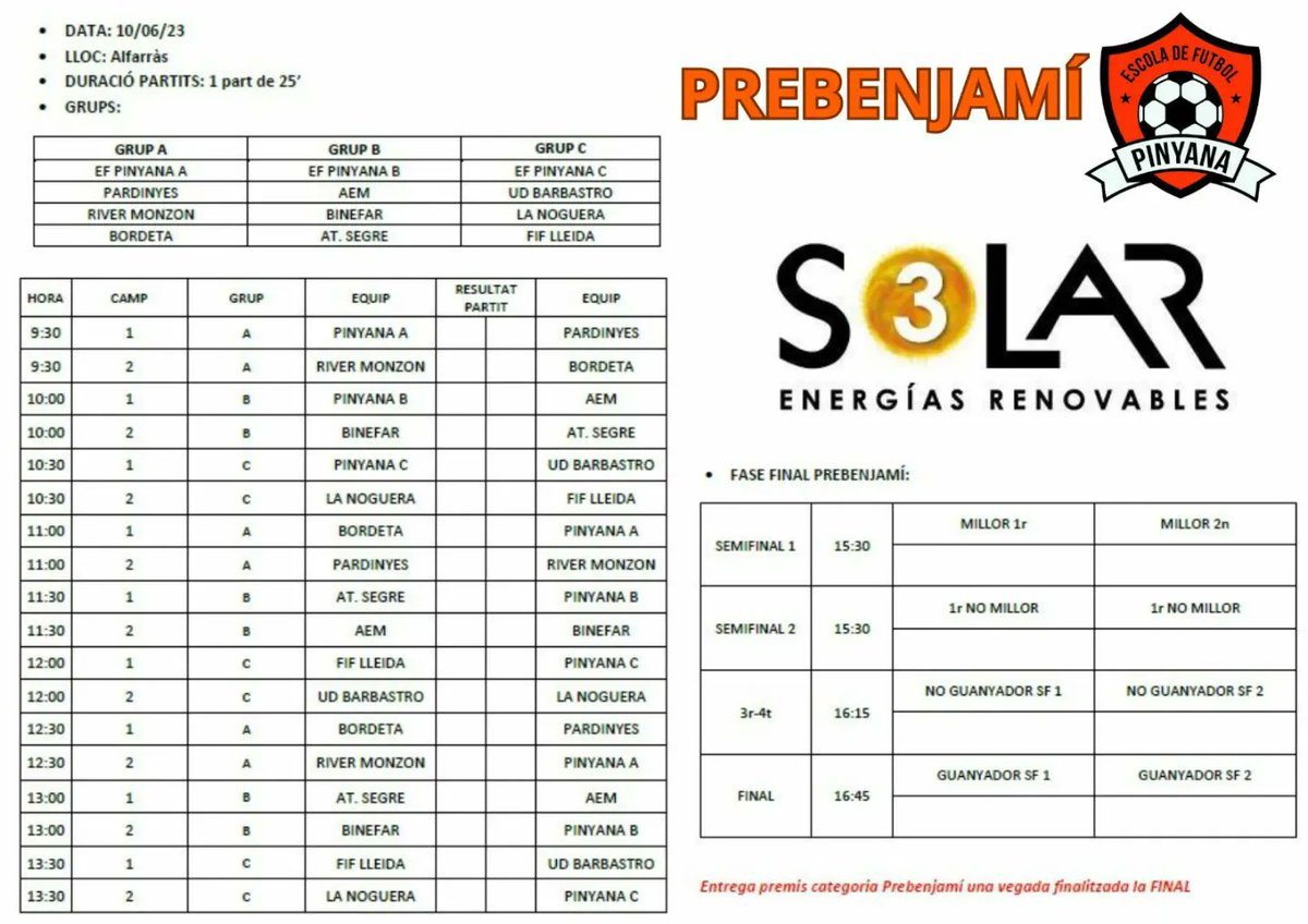 EscolaFutbol Pinyana tweet media