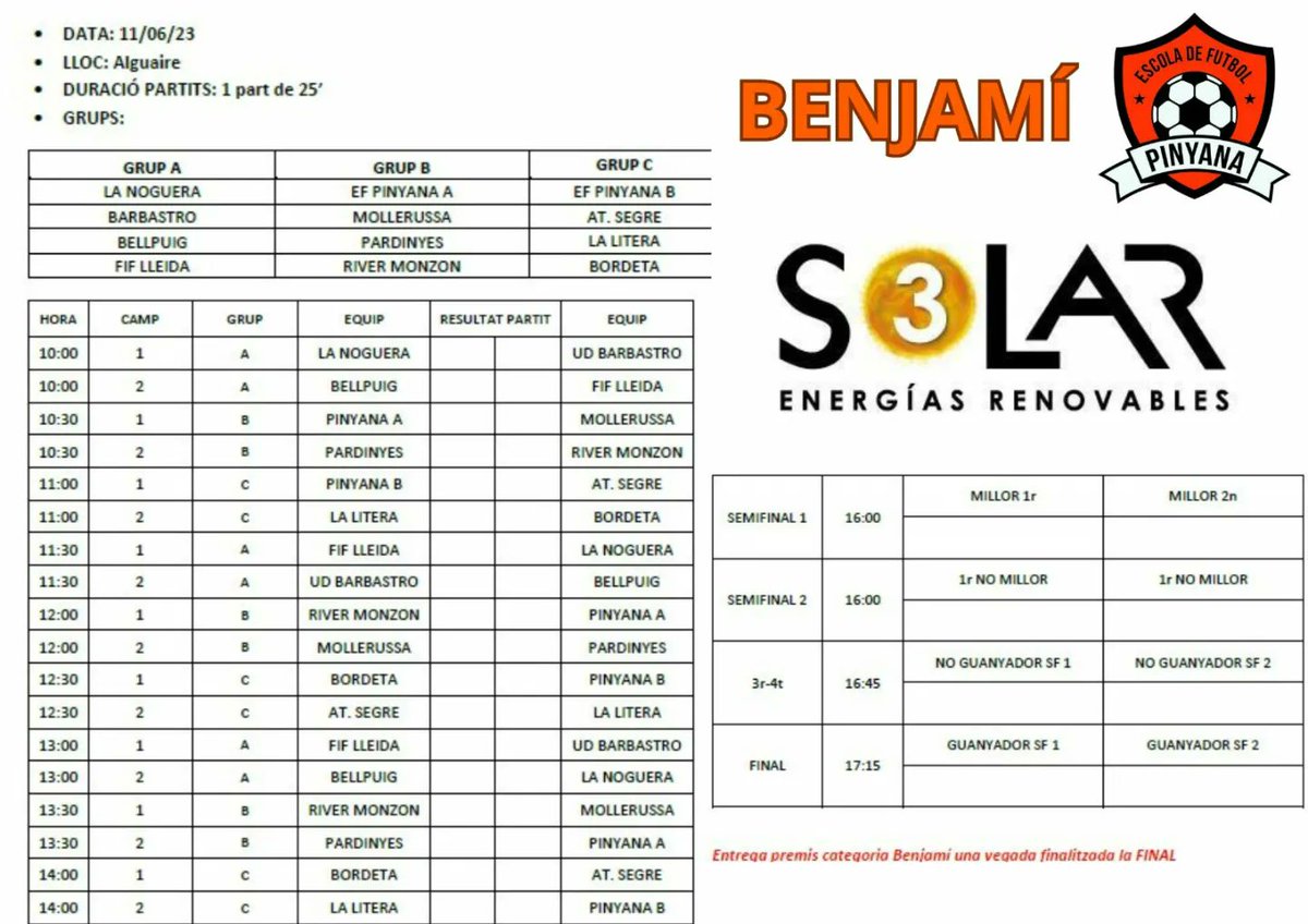 EscolaFutbol Pinyana tweet media