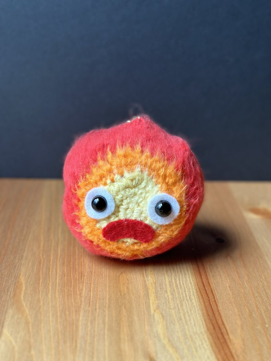 They are a bit smooshed but I also crocheted Calcifer for a cosplay 🔥