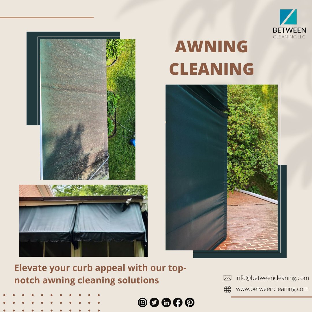 'Get rid of stains, mold, and debris. Our awning cleaning specialists are here to make it happen'
#AwningCleaning #SparklingAwning #RefreshYourSpace #ProfessionalCleaning #AwningRestoration #CleanandBright #OutdoorCleaning #ReviveYourAwnings #Virginia #maryland #WashingtonDC #LLC