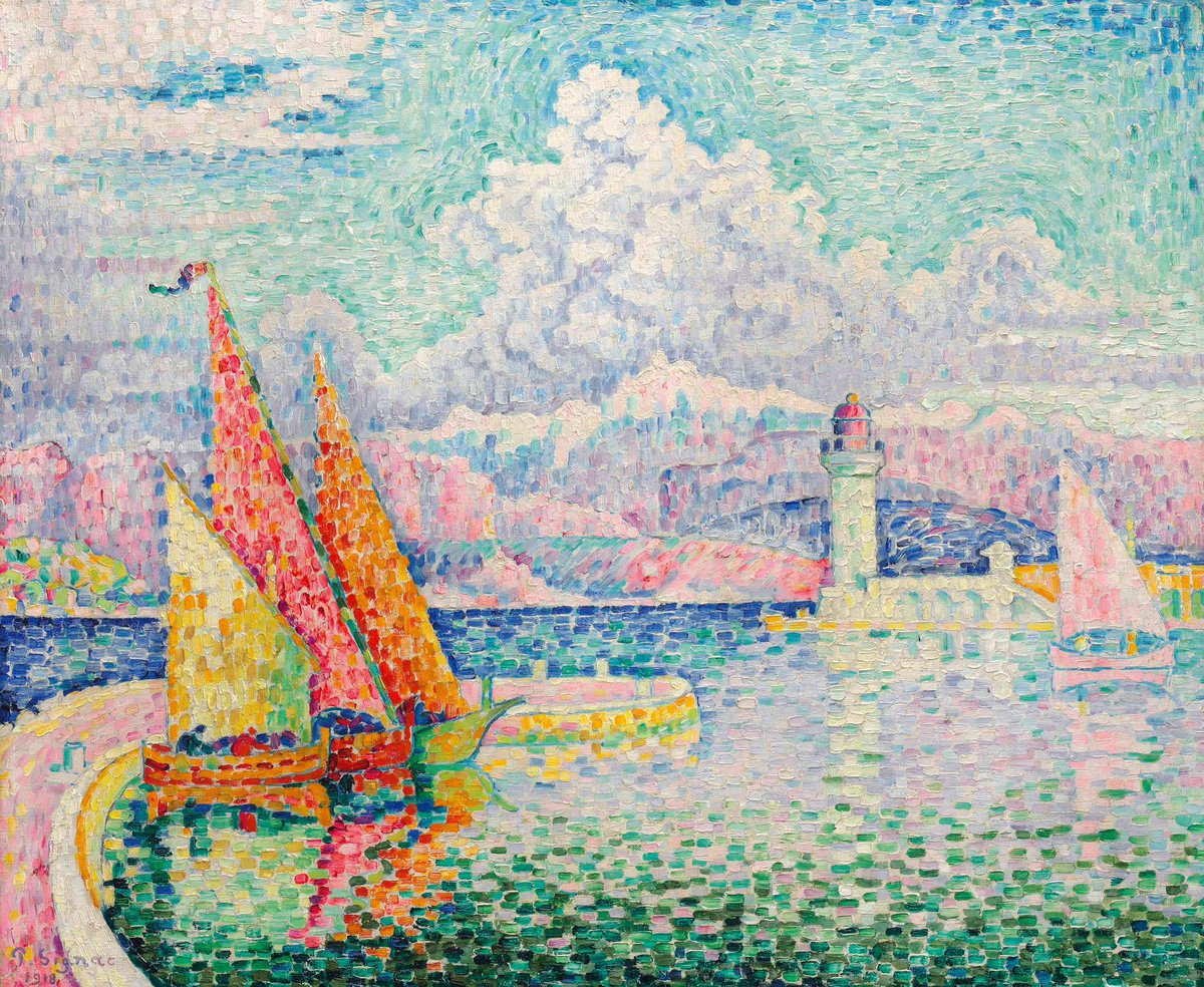 Paul Signac (French, 1863-1935)
Le Musior (Port d'Antibes)
oil on canvas, 60 x 72.9 cm.
Painted in Antibes, 1918
Private collection
#NeoImpressionism #Masterpiece #Painting #Artist #ArtHistory #Artwork #Museum #Art #Kunst #Arte #BeauxArts #FineArt #Landscape #Signac #FrenchArt