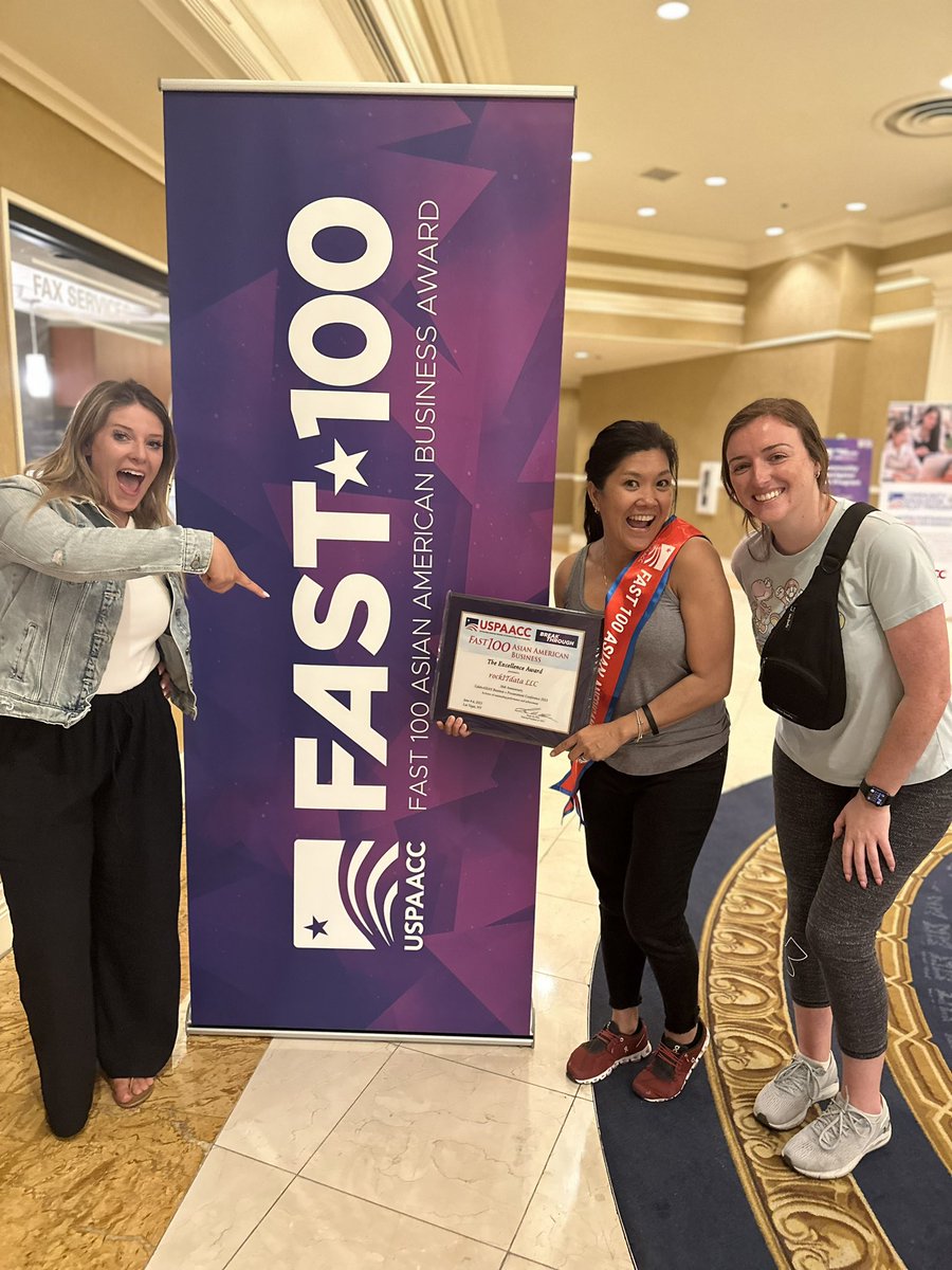 rockITdata's tweet photo. Members of the rockITdata team attended #celebrASIAN Business + Procurement Conference this week ๐
CEO & Founder Marlene Andersch received the USPAACC Fast 100 Award that recognizes the fastest growing Asian American-owned businesses.
#rockitdata #celebrasian #asianamerican https://t.co/egR5zr1I9J