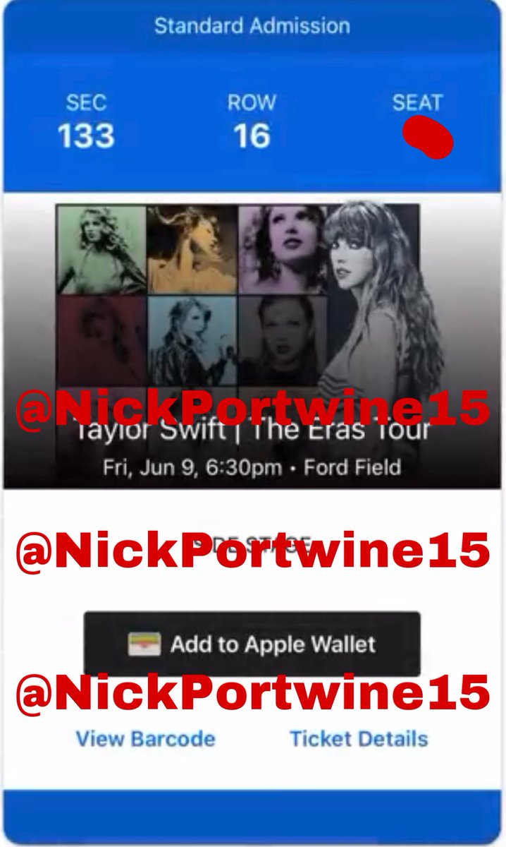 ErasTourResell's tweet photo. Selling ONE (1) LOWER BOWL ticket to the show in Detroit at Ford Field Stadium on 6/9
💌 Selling for $75 TOTAL
💌 DM @NickPortwine15 if interested
(tickets and price have been verified) 
💌 ONLY USE PAYPAL G&amp;S‼️

🏷 Eras Tour, Taylor Swift https://t.co/dbPMzbCiey