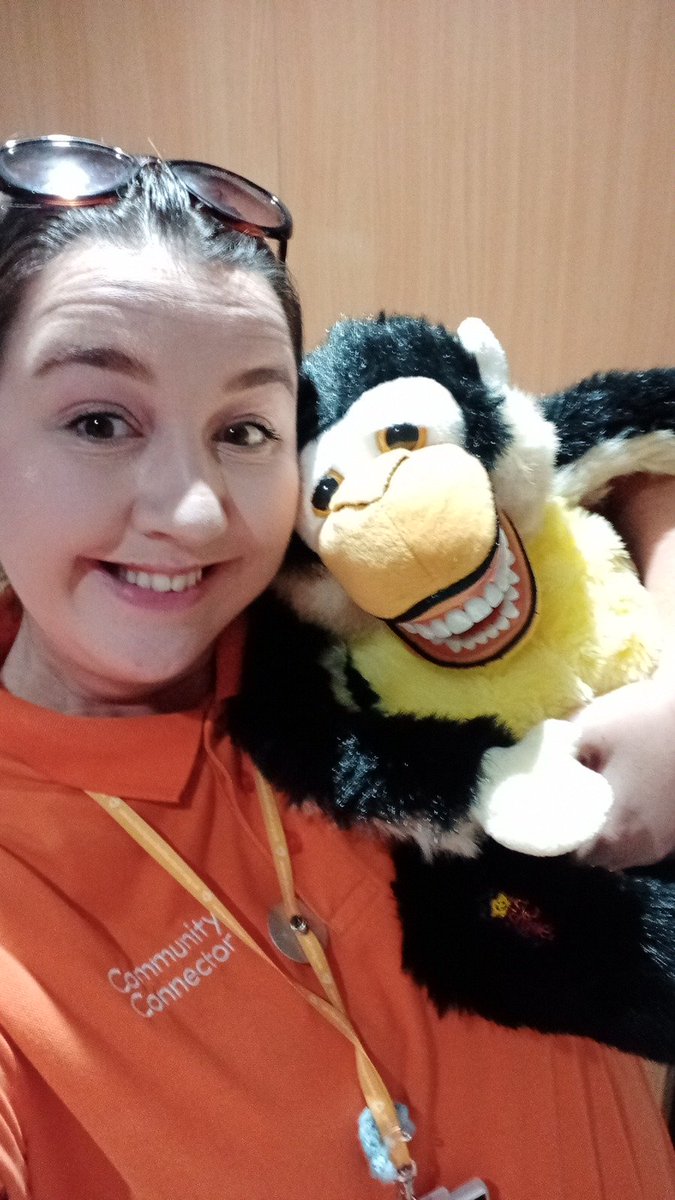 Busy busy busy today, calling lots of families to get their little ones registered with a dentist this morning &amp; then supporting more families at their dental appointments this afternoon. Good job I had some help from cheeky chimp! 🦷🪥