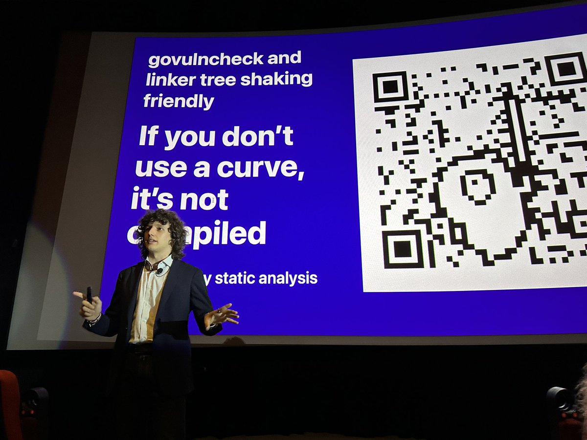 tiffanyfayj's tweet image. .@FiloSottile has the best QR codes in his @GothamGo talk ^_^. (generator by @_rsc research.swtch.com/qart)

#gothamgo #golang #crypto