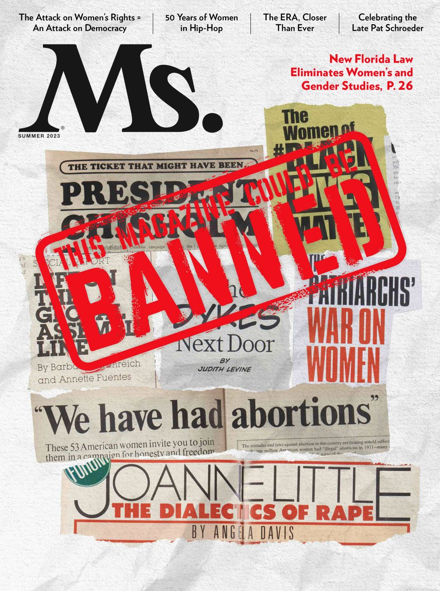 Have you heard? This magazine could be banned.

In our Summer issue, we look into the origins and consequences of a new Florida law that could decimate degree programs in women’s and gender studies, Africana, ethnic and queer studies, among others.
msmagazine.com/2023/06/09/ms-…