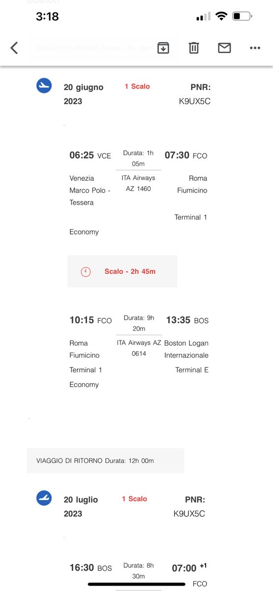 silviadarepsy's tweet photo. @ITAAirways It was through Volagratis. Here is the ticket: 
I went into the ITA website, and it looks like I can still add the luggage. But there is another problem, and the date of birth of the children don’t match. They appear to be listed as adults and we can change it. https://t.co/nNwf0K9jUf
