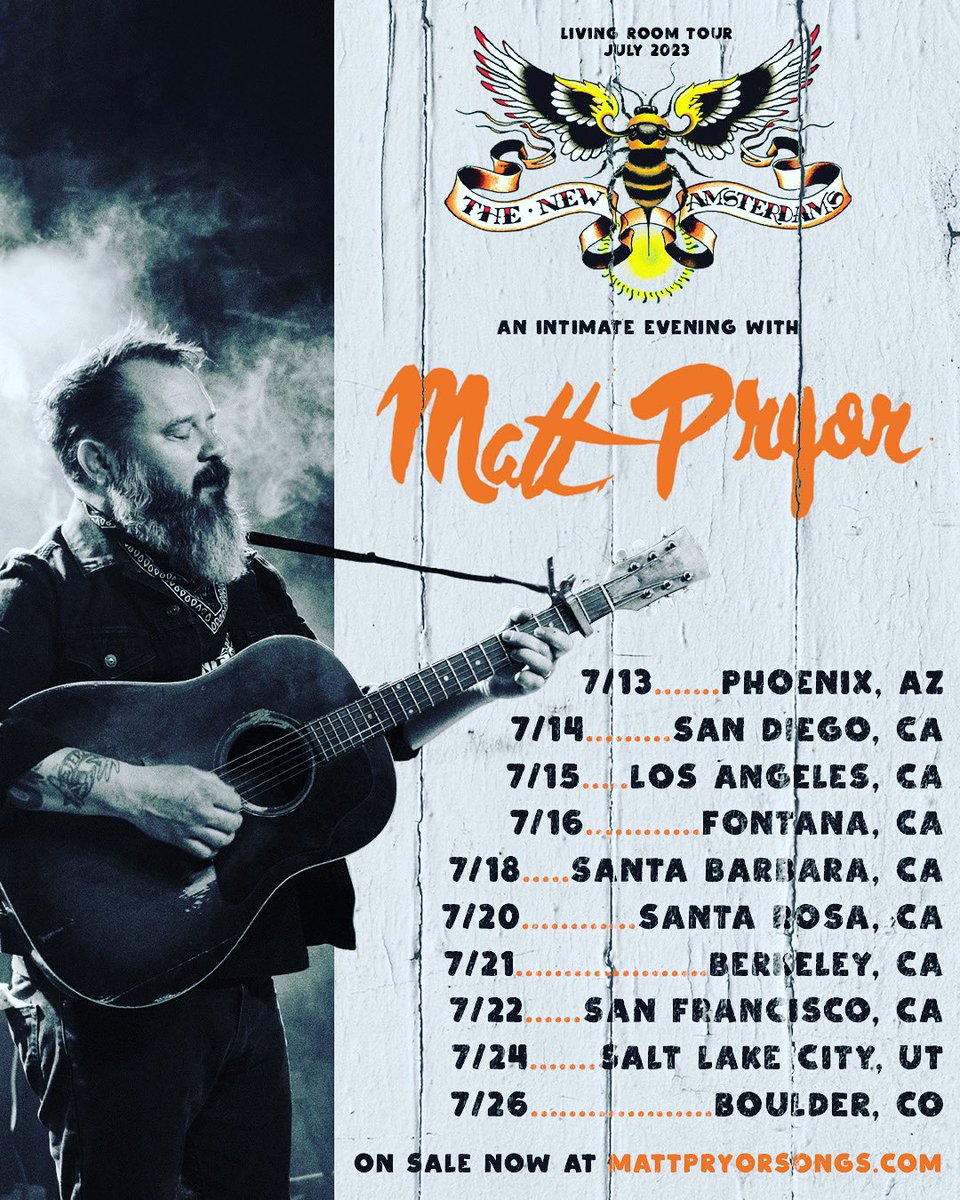 Matt Pryor (@mattpryorsongs) on Twitter photo Very limited tickets are moving fast for the living room tour next month. Get yours today. Photo by <a href="/michaeldubin/">Michael Dubinsky</a>
mattpryorsongs.com Very limited tickets are moving fast for the living room tour next month. Get yours today. Photo by <a href="/michaeldubin/">Michael Dubinsky</a>
mattpryorsongs.com