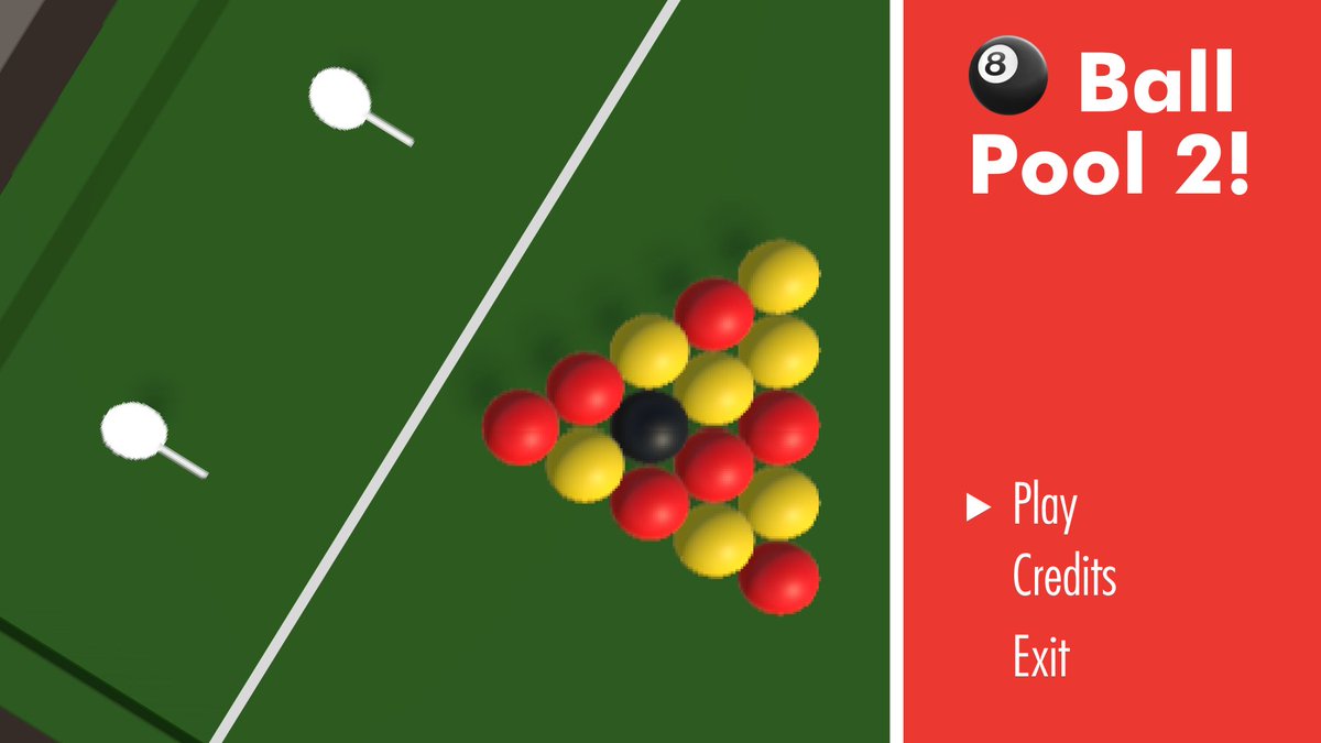 flxli227's tweet image. Just testing out some main menus for my game. Which one do you like more? 🎱

#Pool2 #gamedevelopment #solodev #uidesign