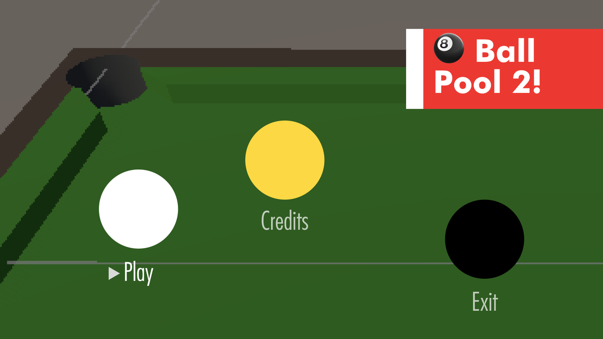 flxli227's tweet image. Just testing out some main menus for my game. Which one do you like more? 🎱

#Pool2 #gamedevelopment #solodev #uidesign