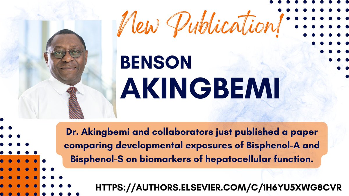 🚨New Publication Alert!! Great work Dr. Akingbemi!
#scicomm #AcademicTwitter <a href="/AuburnU/">Auburn University</a> <a href="/AuburnVetMed/">Auburn University College of Veterinary Medicine</a>