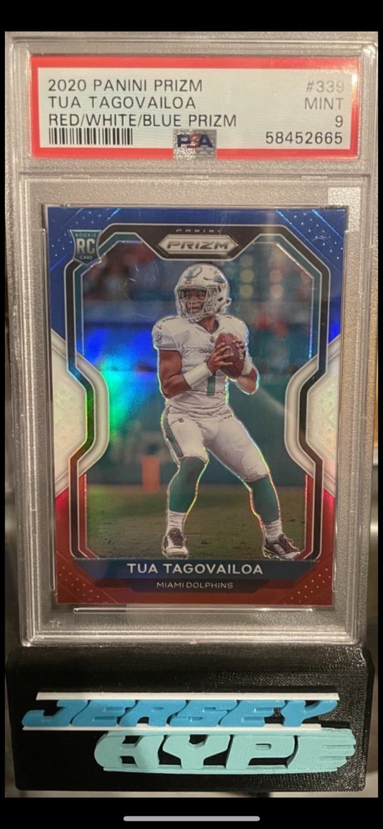 tacticaljam245's tweet photo. Selling Tua Rookie PSA 9 for 35$ Shipped. No trades. RTs Appreciated. @LimitedCards @sports_sell @Hobby_Connect @timscards1 https://t.co/jP2iDOwWrD