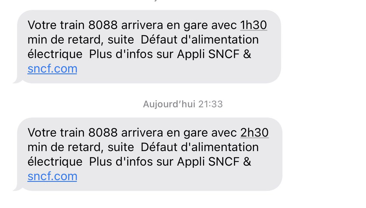 Pendant ce temps, la SNCF documente ma déroute.