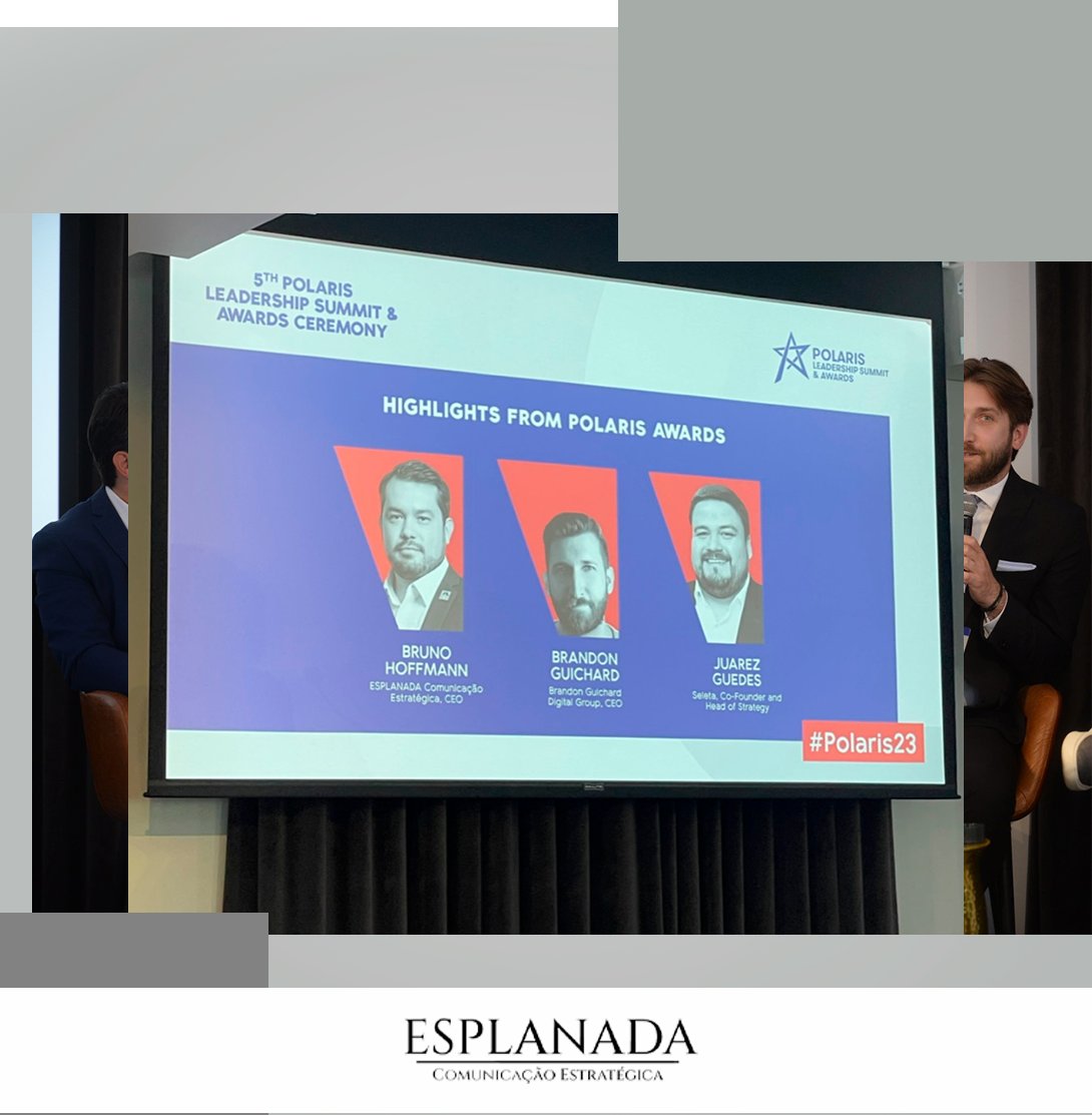esplanadaagency's tweet image. Parabéns a toda equipe da Esplanada Comunicação  Estratégica por esse feito extraordinário! Juntos, mostramos ao mundo o  poder da nossa criatividade, estratégia e paixão pelo trabalho. É hora  de celebrar! 📷📷📷

#PolarisAwards #Polaris23 #Polaris2023 #winners