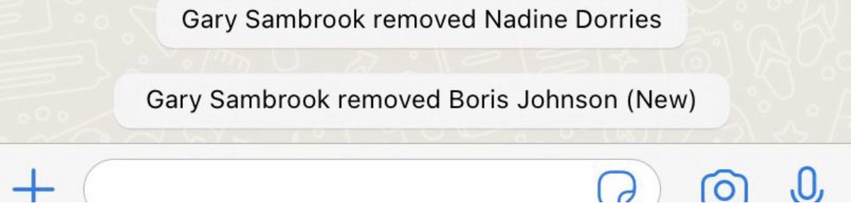 A busy night for admin on the Conservative WhatsApp groups…