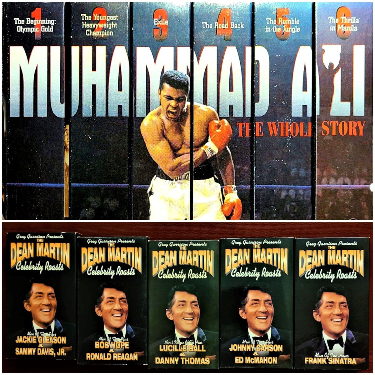 Excited to share the latest addition to my #etsy shop: Muhammad Ali VHS Classic Set and Dean Martin Celebrity Roast Set Like New etsy.me/43nPF5v #deanmartin #muhammadali #vhstapes #vhssets #celebrityroasts #sinatra #lucilleball #dannythomas #sammydavisjr