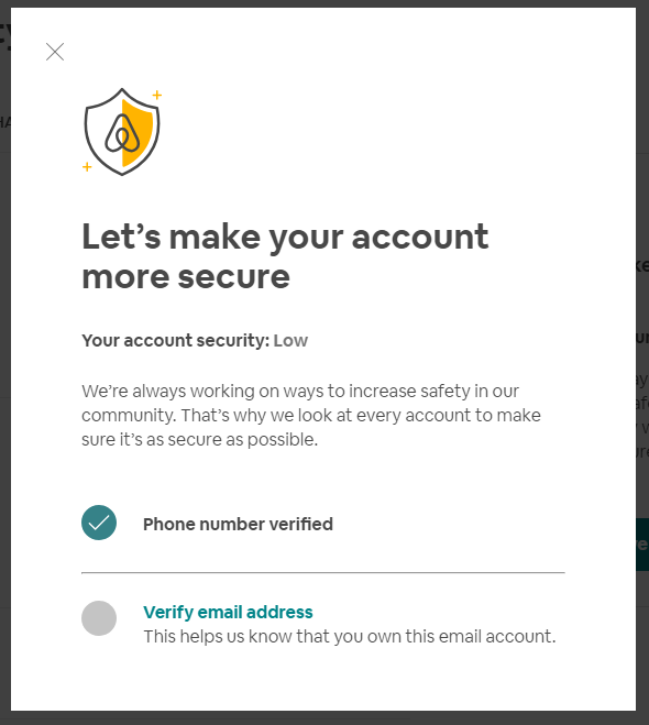 juanchernandez's tweet photo. @AirbnbHelp As suspected.  Someone is allowed to create an account.  Associate it with an email address, before verifying it. https://t.co/Fov7X43P8i