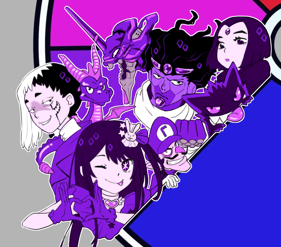 「Purple is done! Next? Red! Suggest red c」|Gamu 🐠✨🌸のイラスト